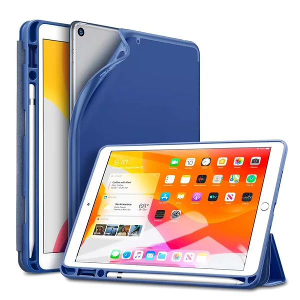 Чохол-книжка ESR Rebound Pencil Trifold Smart Case Navy Blue для iPad 9 | 8 | 7 10.2" (2021 | 2020 | 2019)