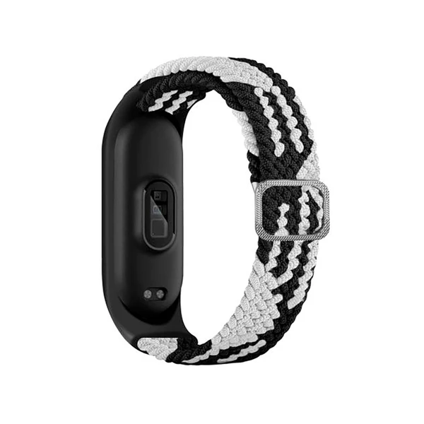 Нейлоновий ремінець iLoungeMax Braided Strap Black для Xiaomi Mi Band 8