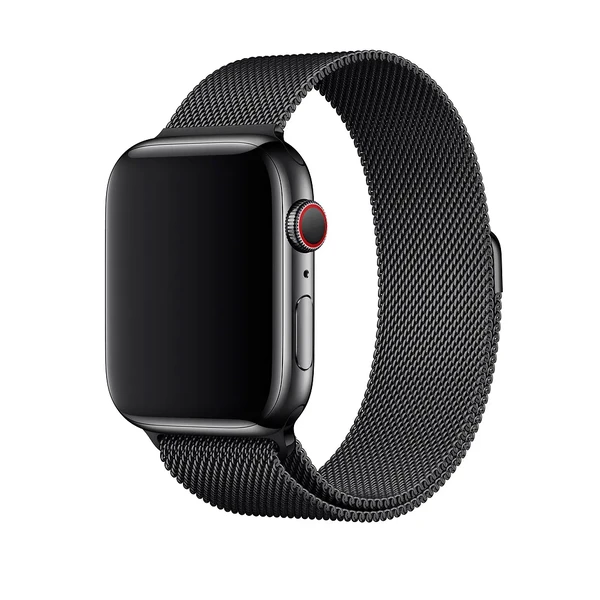 Ремінець iLoungeMax Milanese Loop Black для Apple Watch Ultra 49mm | 45mm | 44mm | 42mm в Ужгороді