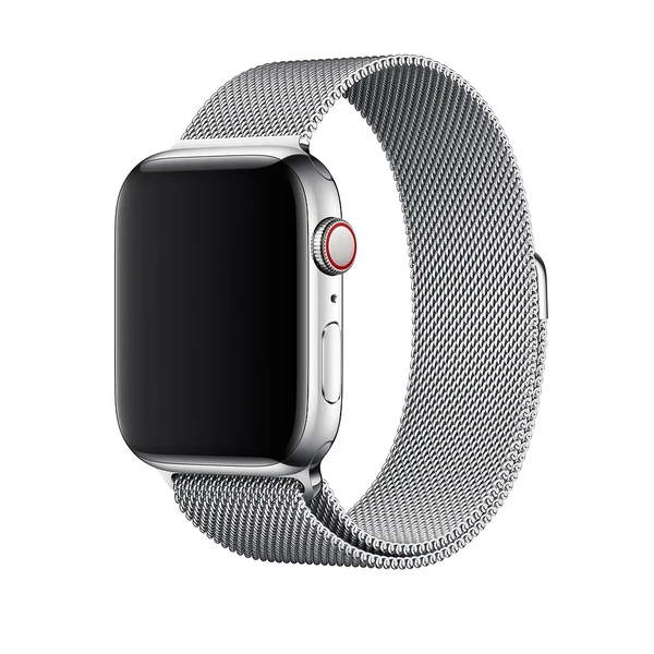 Ремінець iLoungeMax Milanese Loop Silver для Apple Watch Ultra 49mm | 45mm | 44mm | 42mm в Ужгороді