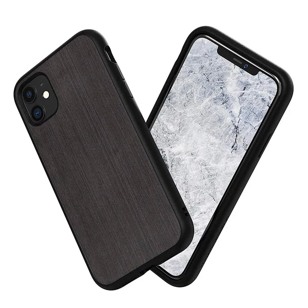 Протиударний чохол RhinoShield SolidSuit Brushed Steel Black для iPhone 11 у Житомирі