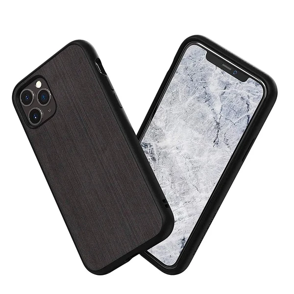 Протиударний чохол RhinoShield SolidSuit Brushed Steel Black для iPhone 11 Pro у Луцьку