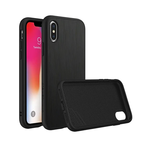 Протиударний чохол RhinoShield SolidSuit Brushed Steel для iPhone X | XS у Луцьку