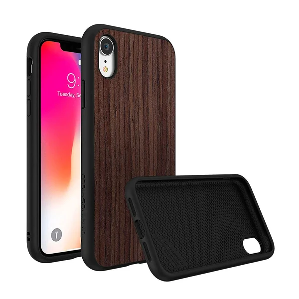 Протиударний чохол RhinoShield SolidSuit Dark Walnut для iPhone XR у Луцьку