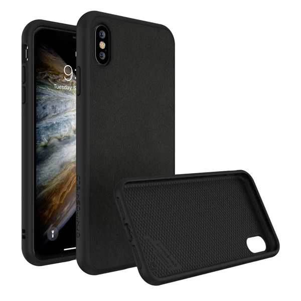 Протиударний чохол RhinoShield SolidSuit Leather Black для iPhone XS Max у Луцьку