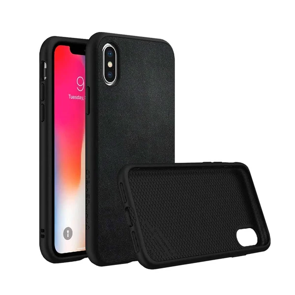 Протиударний чохол RhinoShield SolidSuit Leather Black для iPhone X | XS