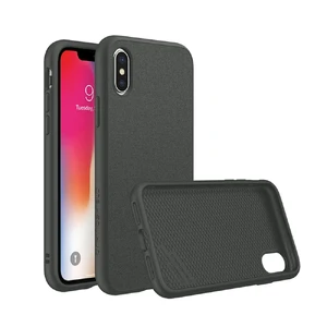 Протиударний чохол RhinoShield SolidSuit Microfiber | Graphite для iPhone X | XS  - Фото 1
