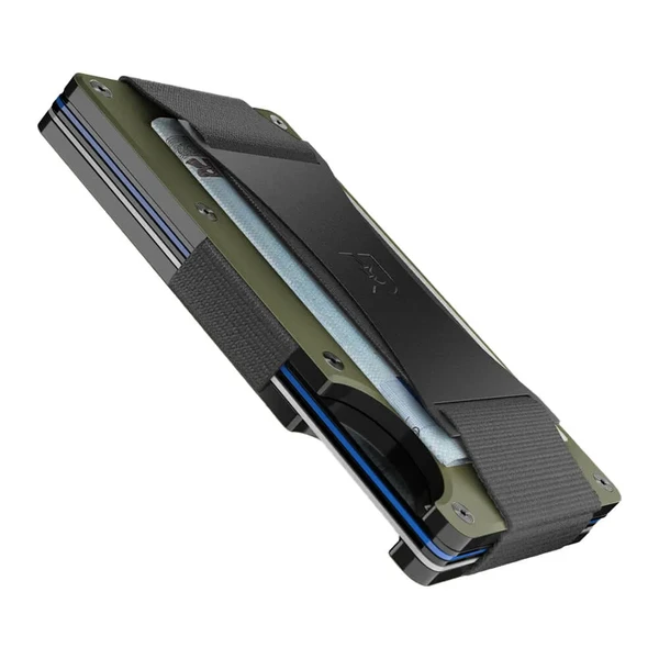 Тактичний металевий гаманець Ridge Wallets Aluminum Matte Olive