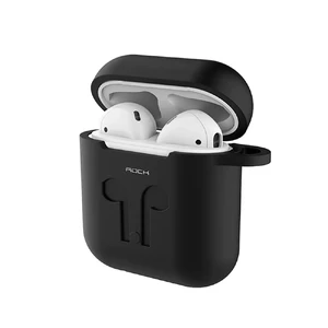 Силіконовий чохол ROCK Carrying Case Black для Apple AirPods