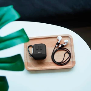 Силіконовий чохол ROCK Carrying Case Black для Apple AirPods - Фото 3
