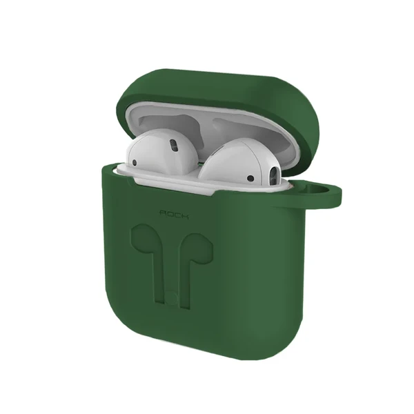 Силиконовый чехол ROCK Carrying Case Forest Green для Apple AirPods 2 | 1