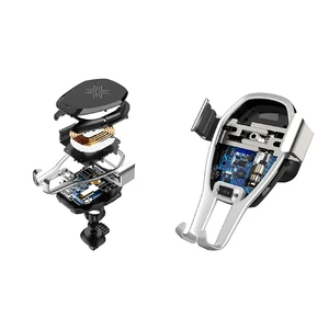 Беспроводной автодержатель с автоматическим зажимом ROCK Air Vent Car Mount Version A 10W - Фото 4
