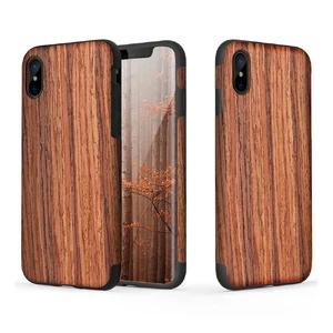 Чехол-накладка ROCK Origin Series (Grained) Rosewood для iPhone X | XS - Фото 2