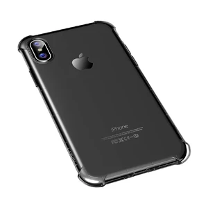 Прозорий чохол ROCK Fence S Series Transparent Black для iPhone X | XS