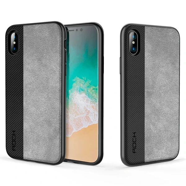 TPU + PC чохол ROCK Origin Pro Series Black для iPhone X | XS