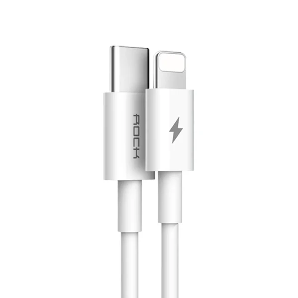 Кабель ROCK Round Cable PD USB Type-C to Lightning 1m