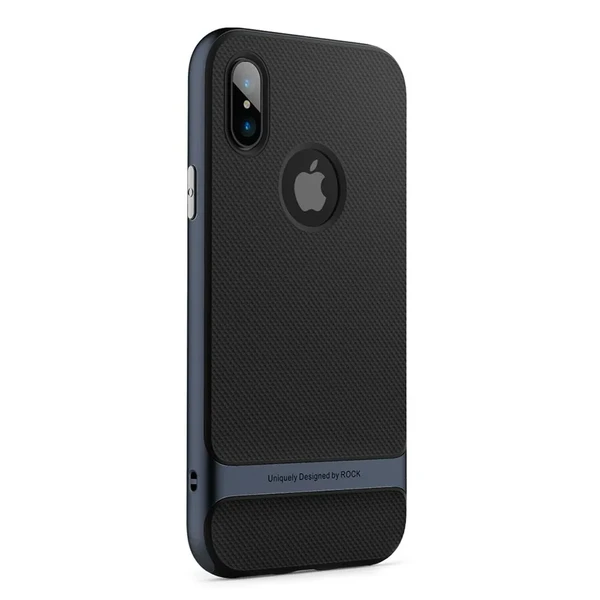 Чохол-накладка ROCK Royce Series Navy Blue для iPhone X | XS