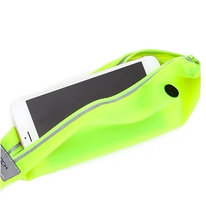 Спортивная водонепроницаемая сумка на пояс для телефона ROCK Sports Waist Bag Green - Фото 3