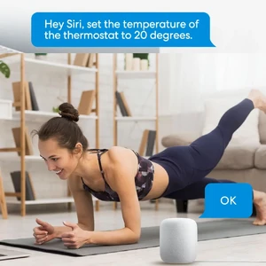 Умный Wi-Fi термостат клапан с LED-дисплеем и поддержкой HomeKit | iLoungeMax Meross Thermostat - Фото 5
