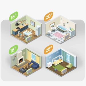 Умный Wi-Fi термостат клапан с LED-дисплеем, хабом и поддержкой HomeKit | iLoungeMax Meross Thermostat Valve - Фото 7