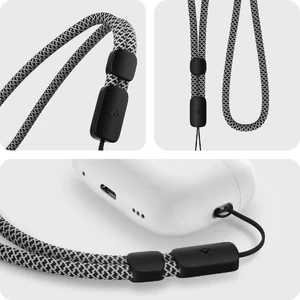 Универсальный ремешок для AirPods Pro 2 и телефона | Spigen Universal Wrist Strap Black - Фото 3