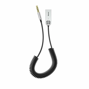 Адаптер (перехідник) Baseus Wireless Audio Adapter USB to AUX 3.5 mm Black (1m) CABA01-01 - Фото 1
