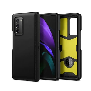 Чорний протиударний чохол Spigen Slim Armor Pro Black для Samsung Galaxy Z Fold 2