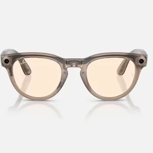 Фотохромные умные очки Ray-Ban Meta Headliner, Shiny Warm Stone / Clear / Saffron Yellow Transitions - Фото 3