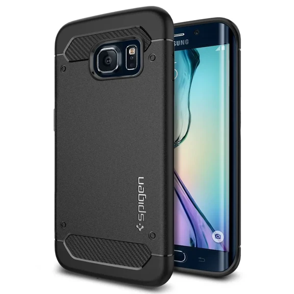 Чохол Spigen Rugged Armor Black для Samsung Galaxy S6 Edge