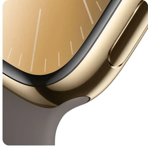 Смарт-часы Apple Watch Series 9 GPS + Cellular 41mm Gold Stainless Steel Case с Clay Sport Band (MRJ53) - Фото 4