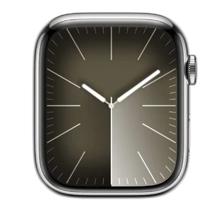 Смарт-часы Apple Watch Series 9 GPS + Cellular 45mm Silver Stainless Steel Case с Storm Blue Sport Band (MRMP3) - Фото 3