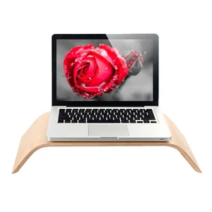 Універсальна дерев'яна підставка SAMDI Monitor Stand White Birch для MacBook | монітора - Фото 5