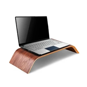 Универсальная деревянная подставка SAMDI Monitor Stand Black Walnut для MacBook | монитора - Фото 3