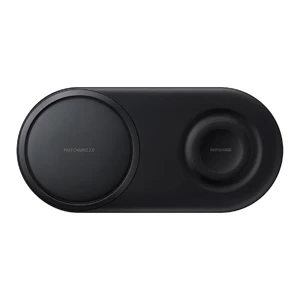 Быстрая беспроводная зарядка Samsung Duo Pad Black 15W EP-P5200TBEGUS - Фото 1
