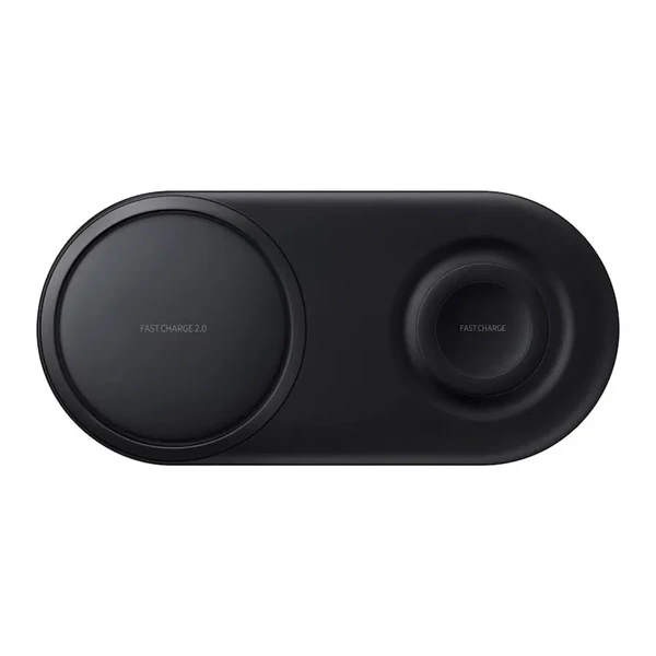 Быстрая беспроводная зарядка Samsung Duo Pad Black 15W