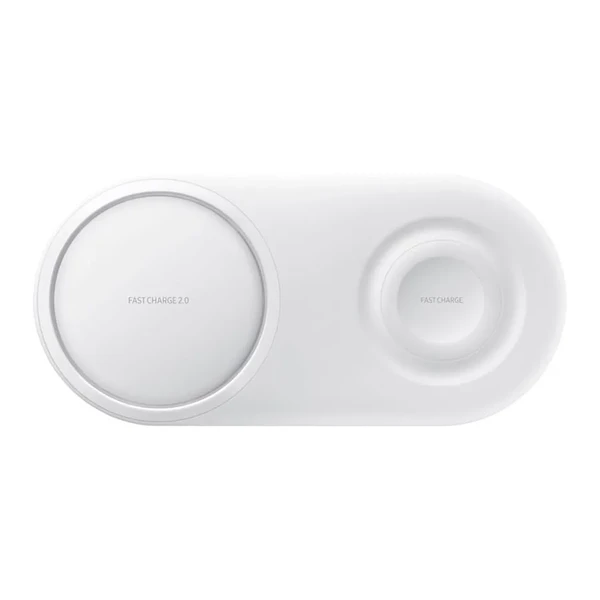 Быстрая беспроводная зарядка Samsung Duo Pad White 15W в Ужгороде