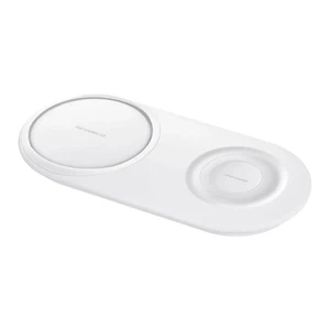 Быстрая беспроводная зарядка Samsung Duo Pad White 15W - Фото 3