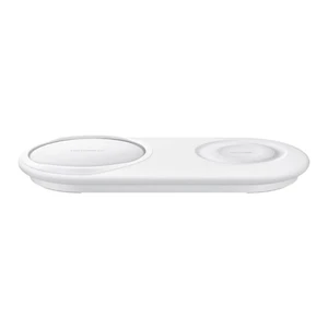 Быстрая беспроводная зарядка Samsung Duo Pad White 15W - Фото 4
