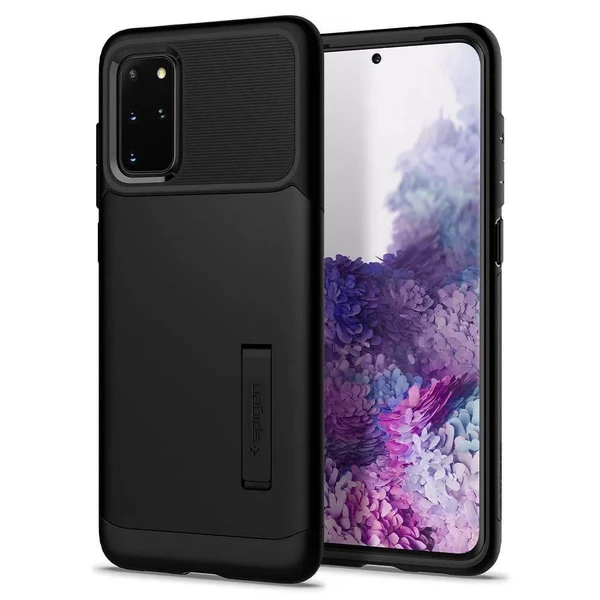 Чорний захисний чохол для Samsung Galaxy S20 + Spigen Slim Armor Black