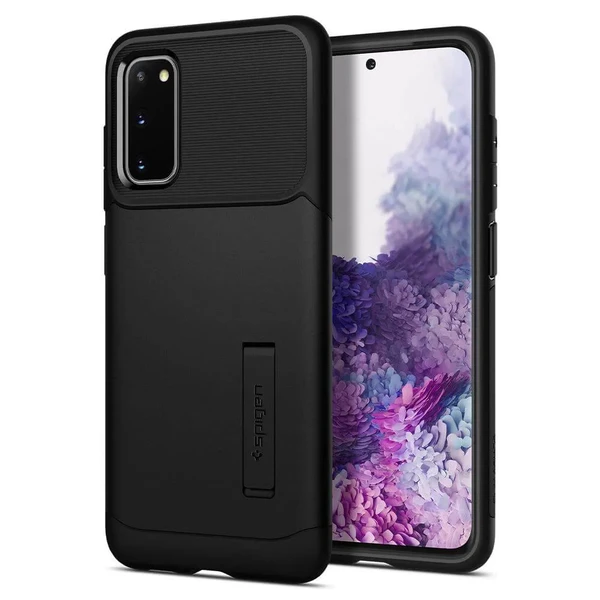 Чорний захисний чохол для Samsung Galaxy S20 Spigen Slim Armor Black