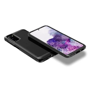 Протиударний чохол Spigen Tough Armor Black для Samsung Galaxy S20 - Фото 3
