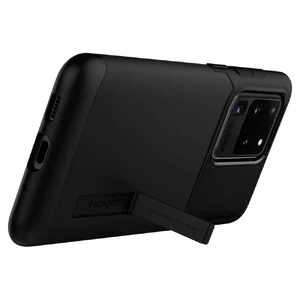Чорний захисний чохол для Samsung Galaxy S20 Ultra Spigen Slim Armor Black - Фото 3