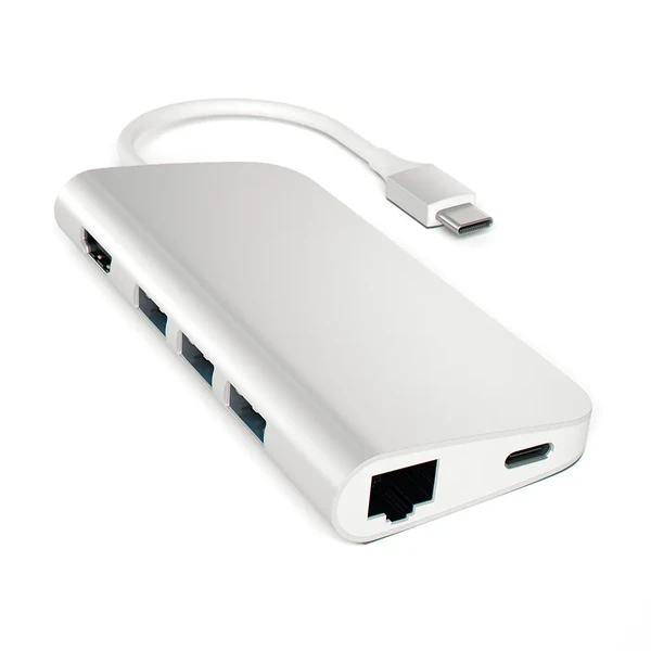 Алюмінієвий концентратор Satechi Type-C Multi-Port Adapter Silver у Броварах
