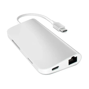 Алюминиевый концентратор Satechi Type-C Multi-Port Adapter Silver - Фото 2