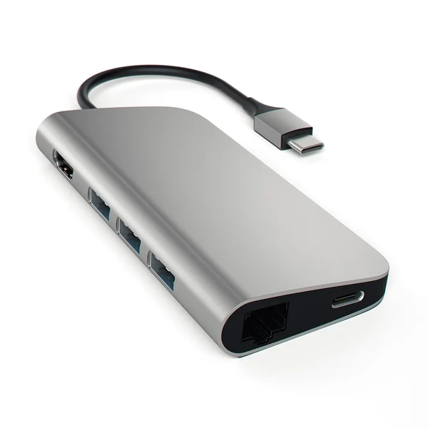 Алюмінієвий концентратор Satechi Type-C Multi-Port Adapter Space Gray у Броварах