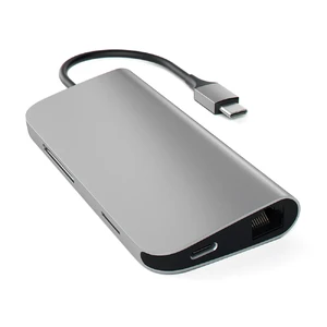 Алюмінієвий концентратор Satechi Type-C Multi-Port Adapter Space Gray - Фото 2