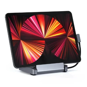 Хаб-підставка Satechi Aluminum Stand & Hub Space Grey для iPad | MacBook