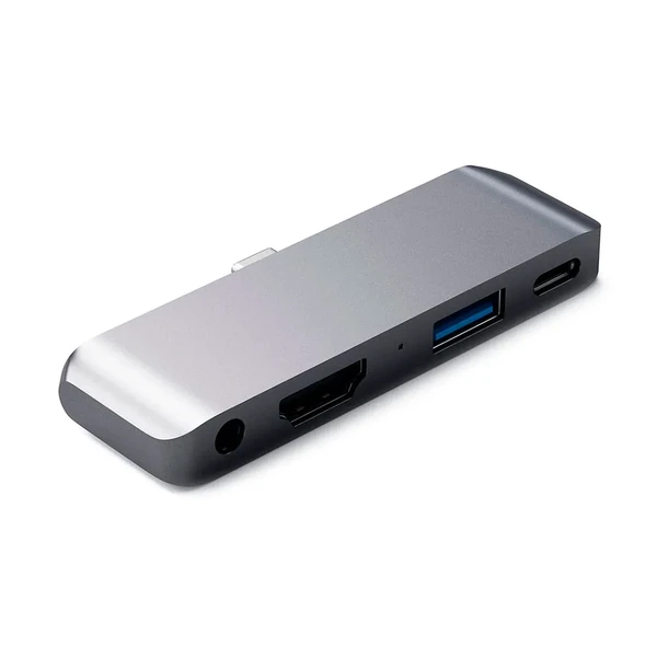 Хаб Satechi Aluminum Type-C Mobile Pro Hub Space Gray для iPad Pro 11" | 12.9" | Air 4