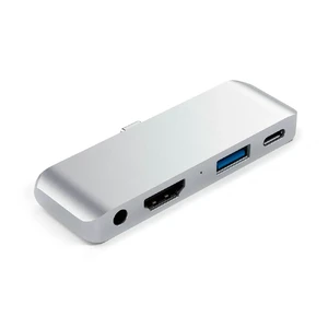 Хаб Satechi Aluminum Type-C Mobile Pro Hub Silver для iPad Pro 11" | 12.9" | Air 4 | mini 6