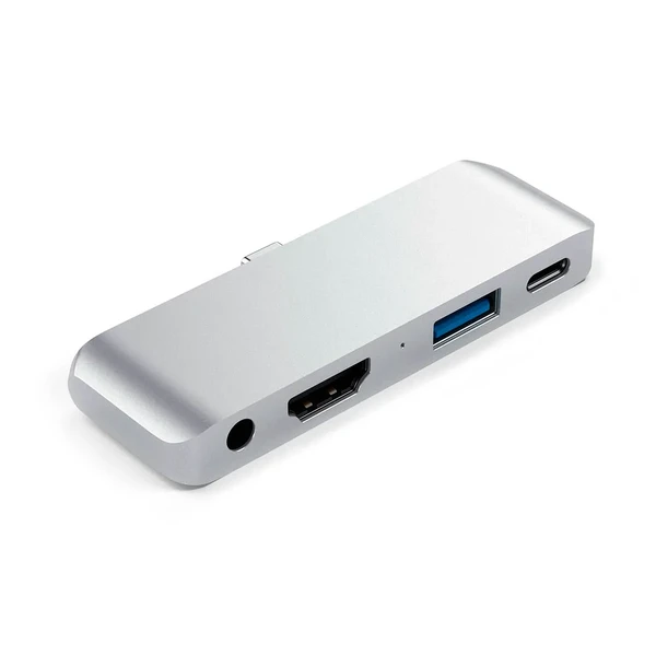 Хаб Satechi Aluminum Type-C Mobile Pro Hub Silver для iPad Pro 11" | 12.9" | Air 4 | mini 6 у Броварах